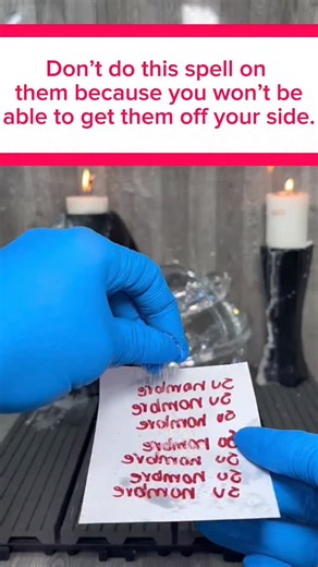Don’t do this spell on them because you won’t be able to get them off your side. Write their name seven times on a piece of paper with red ink. Put a bit of sugar on it. Add three drops of the perfume you use the most. You’re going to burn it, and the ashes you’ll place on a glass plate. If you want something stronger, visit the link in my profile and go to my WhatsApp. #witch #witchtok #witchcraft #witches #Florida #miami #newyork #california #arizonahiking | Thelordofthespells