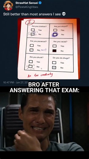 me solving the easiest exam ever 😭📝