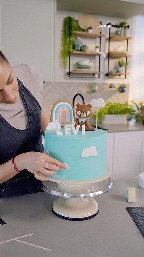 Einfache Baby Party Torte 🎂 🍼 #babyshower