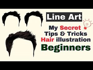 Hair Illustration Techniques: Adobe Illustrator Tutorial for Beginners | Vector