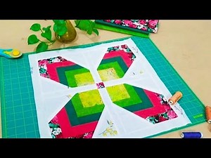 💖GREAT a Beautiful Quilted Table topper with these simple tricks💖Great Pattern