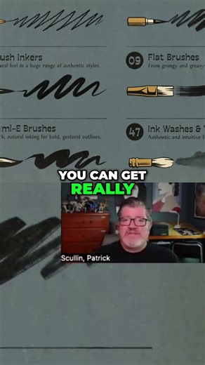 Brush Pen Mastery: Fast Inking & Line Quality Techniques #shorts