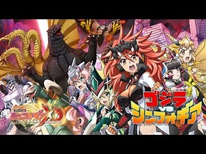 Symphogear XD - Kaiju Gear All Attacks (Godzilla Collab)