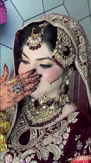 Simple Pakistani Bridal Makeup Look 2025 | Bridal Makeup Tutorial | Glam By Sana Faisalabad