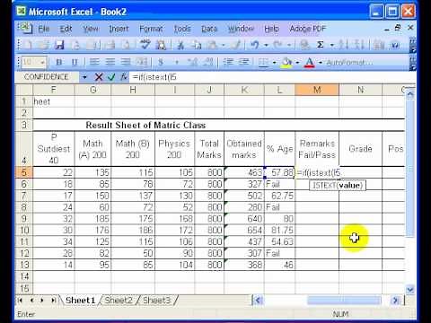 position calculate in excel