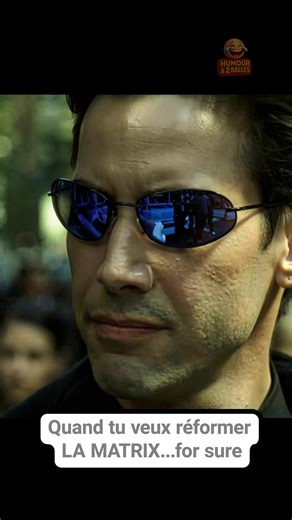 🎬 Quand Néo de Matrix se met à parler comme Macron for sure et relance le débat sur la modernisation des blockbusters... Résultat ? Un mélange explosif entre action et politique qui va vous décoiffer ! 😂 👉 Vous avez aimé le crossover ? Dites-le en commentaire ! 🔥 Likez, partagez et abonnez-vous pour ne rien manquer de nos parodies et détournements ciné ! #Matrix #Macron #Humour #Parodie #humoura2balles 🤖🍿 | HumourA2balles