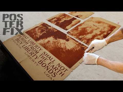 That LIBERTY Shall Not PERISH - 1918 Joseph Pennell LIBERTY BONDS Poster FIX