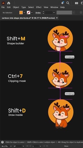 Top Illustrator Shortcuts Pros Use Daily! #shorts #adobeillustrator