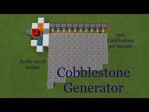 Automatic Cobblestone Generator Skyblock ll WORKS FOR ALL VERSIONS ll Minecraft Tutorial