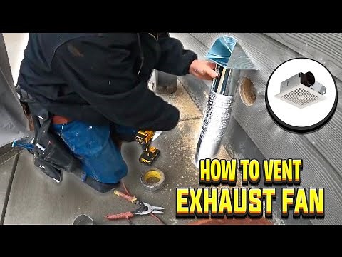 How to Run Bathroom Exhaust Fan to Exterior of Home /#2022#Handyman