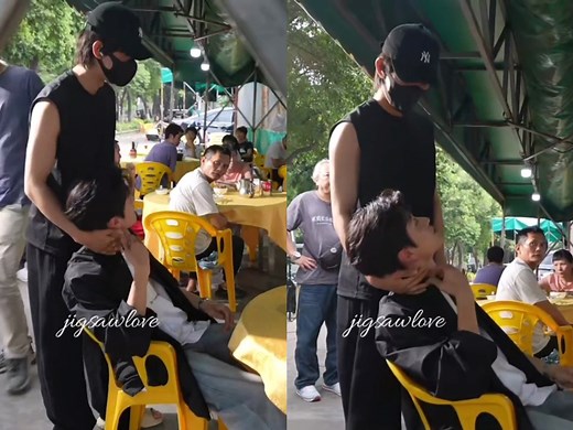 卧槽！！难怪这个视频爆了...这也太吓人了...直接摸喉结两人手指交缠...谁懂最后一个轻轻拍对方两下，一个眼神依依不舍...