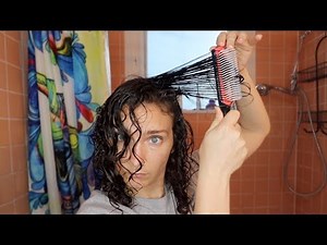 DENMAN BRUSH ON THIN WAVY CURLY HAIR | Jannelle