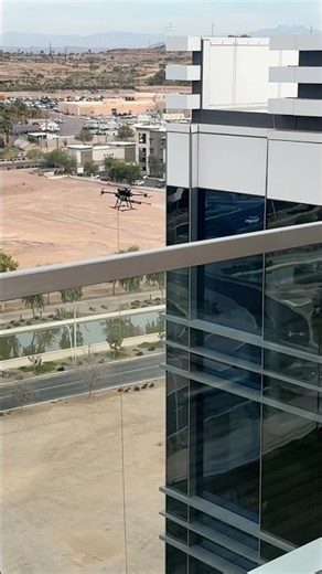 the drones are taking over window washing