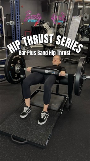 Bret Contreras “The Glute Guy” PhD, CSCS on Instagram: "This is my favorite hip thrust variation. What’s the purpose of bar plus band? To strengthen your lockout! You will always be limited in your hip thrust by your lockout strength and stronger off the floor. So by dedicating a lot of our �volume to lockout work, we build the entire hip thrust which translates to more tension during your standard hip thrusts which results in more glute growth. Thanks @jamiederevere for demo’ing 🙌🏽"