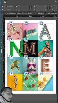 Gallery in InDesign using the frame tool and CC libraries in one minute #tutorial #design