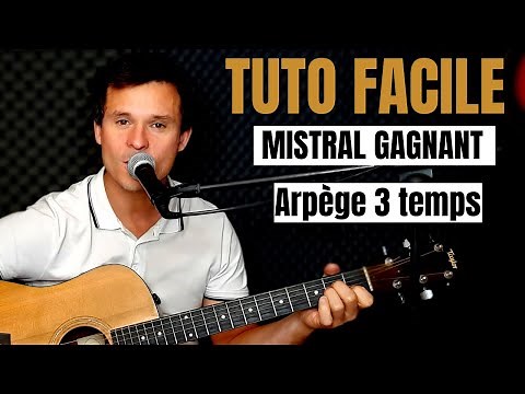 Comment jouer facilement Mistral Gagnant de Renaud à la GUITARE POUR DÉBUTANT