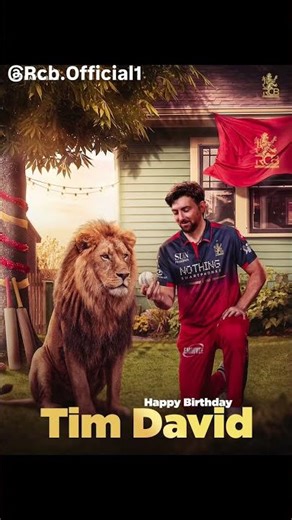 Happy Birthday Tim David #timdavid #rcb #viratkohli #cricket #happybirthday #rcbians #ipl