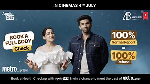 292 reactions · 40 comments | Take the Ultimate Health Challenge! Book any Apollo Full Body Check. If your report is 100% normal, get a 100% refund.  PLUS, stand a chance to meet the cast of Metro...In Dino or win free movie tickets! Download the Apollo 24|7 app now. | Apollo247 | Facebook