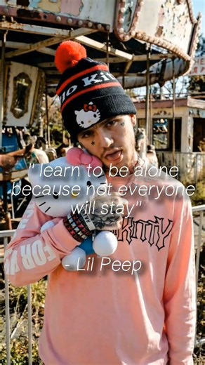 ''because you're not good with yourself'' #lilpeep #lilpeepvideo #quotes #rip #crybaby #alone #goth
