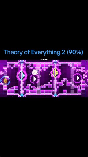 Geometry Dash - Theory of Everything 2 (90%) Yes, I'm about to beat the level!!! #gd #geometrydash #easydemon #gddemon #theoryofeverything2
