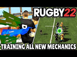 RUGBY 22 Training - Practicing All New Game Mechanics and Thoughts on Training / Tutorial - Gameplay