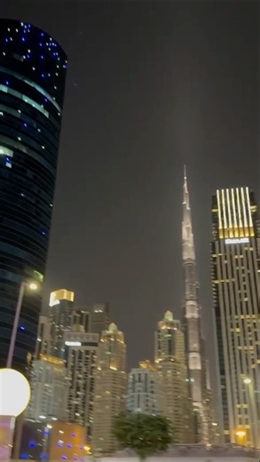 Dubai Night View | Pullman Hotel with Burj Al Arab View