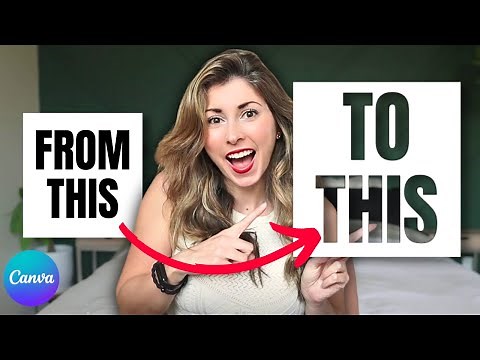 How to Knockout Text In Canva (Minus Front) Canva Tutorial