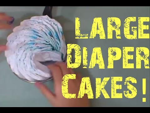 Easily Create Large Diaper Cake Big Wheels Tutorial