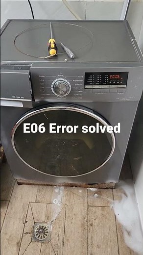 Hotpoint washing machine E06 error door lock is faulty #shorts