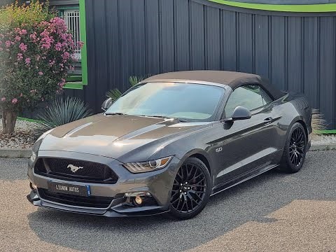 FORD MUSTANG CABRIOLET GT 5.0L V8 421 DARK GREY 2017 - Occasion France - LIGNON AUTOMOBILES