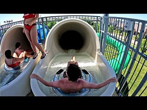 Inner Tube Slides at Cascade Falls Aquatic Center in Iowa