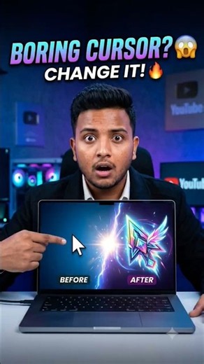 Laptop Cursor Ko Aise Stylish Banao! 🤯 | Windows Trick #shorts #ytshorts #laptop #windows #yt #ai