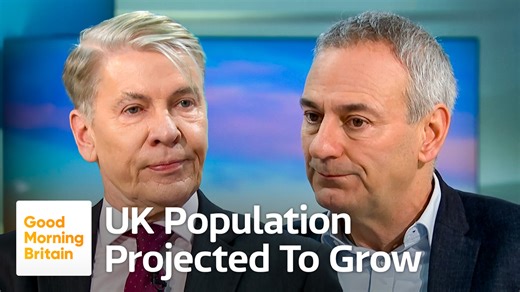 ONS Predicts UK Population Increase of 5 Million by 2032 The Office for National Statistics predicts the UK population will reach 72.5 million by mid-2032, up nearly 5 million from the figure in 2022. Andrew and Kevin discuss what this means. | Good Morning Britain