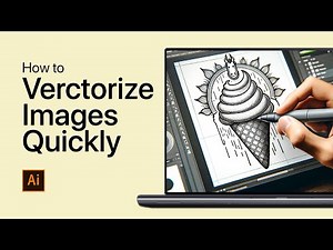 Adobe Illustrator - How To Image Trace (Vectorize)