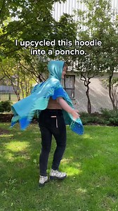 153K views · 2K reactions | DIY idea: Upycle that old hoodie or tee into a crochet poncho! ️ Idea inspired by @adrenalynn on Tiktok Shop the yarn: https://bit.ly/3Wdqbpw | Yarnspirations | Facebook