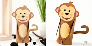 Paper Roll Monkey Craft