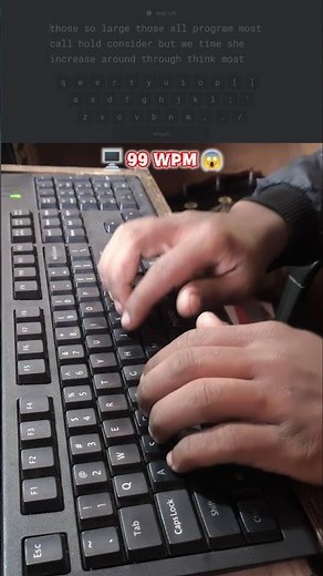 This Is What 99 WPM Looks Like #99wpm #fasttyping #keyboardtyping #sorts #asmr #raushantypingmaster
