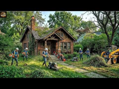 We renovated an abandoned house into a rustic, modern American Craftsman-style garden home