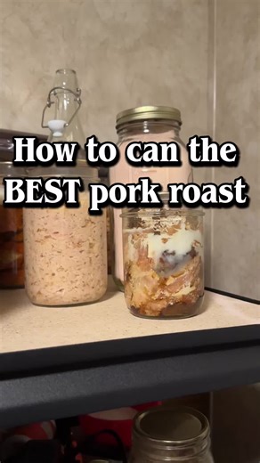 Today I’m showing you how to can pork roast, this is a hot pack recipe, you could raw pack this too, I just prefer it pre cooked before canning! #canning #canningtiktok #canningandpreserving #blacktiktok #homestead