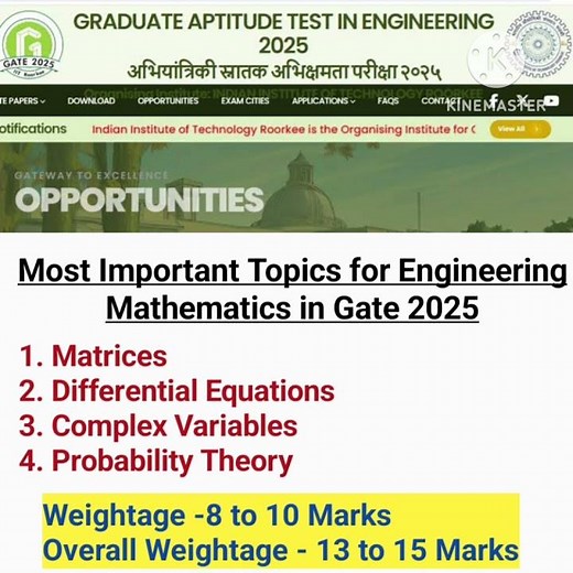 "Essential Engineering Mathematics for GATE 2025 | Key Topics & Weightage"