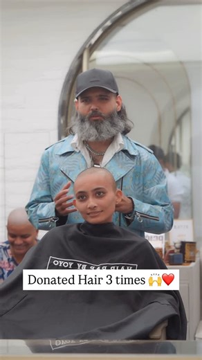 YOYO on Instagram: "🎗️ 3 Times Donated 100% Hair ❤️🙌 . . ✨100% hair donation. 100% confidence. 100% heart👩‍🦲‼️ . . . . . . . ☎️ Book your appointments 📞 9099938886 / 9099599582 . . #tutorials #hairvideos #hairgoals #haireducation #hairtransformation #haircut #cáncer #bestintown #hairrapbyyoyo🤘🔥 #hairdonation #hairideas #longhair #longhairmodel #longhairgirl #ahmedabaddiaries #haircuttutorial #haircutoftheday #trending #trendalert #viral #instadaily #haircutforwomen #hair #newhair #newhair