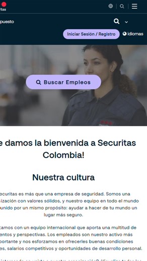 ¿Buscas empleo? En Securitas Colombia te lo hacemos fácil 🙌 Desde nuestro chatbot puedes resolver todas tus dudas y conocer las vacantes disponibles en pocos clics. ✅ Capacitación ✅ Requisitos claros ✅ Vacantes actualizadas 👉 Postúlate ya: 🔗 jobs.securitas.es/ssia/pais/colombia/3 #Empleo #TrabajoEnColombia #Vacantes #OportunidadesLaborales #SecuritasColombia | Securitas Colombia