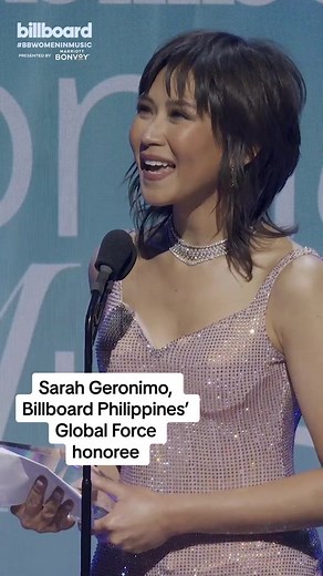 Sarah Geronimo's Inspiring Award Recognition at Billboard