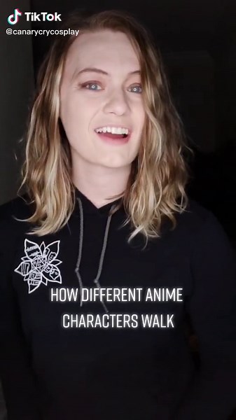 How Different Anime Characters Walk Comparison