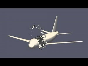 Simulation of an explosive decompression of an airplane