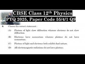 Choose the correct statement: (A) Photons of light show diffraction whereas electrons do not show di