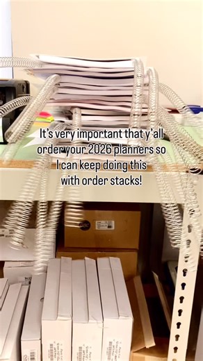I can’t do this without your help! It’s not the same with a small planner stack! Order yours today with code NYNP25 for 25% off your new 2026 paper planner! | Practical Paper Company