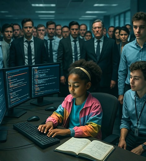 The CEO panicked when the system collapsed — until the daughter of a simple janitor took control… “Code red. System down. I repeat: Virian’s central server is offline!” The alert blared through the loudspeakers, chilling the entire room. Screens went black, the lights flickered, and in just a few seconds, a billion-dollar company came crashing down. All around was utter chaos: executives shouted contradictory orders, engineers hammered frantically on their keyboards, and security guards ran with