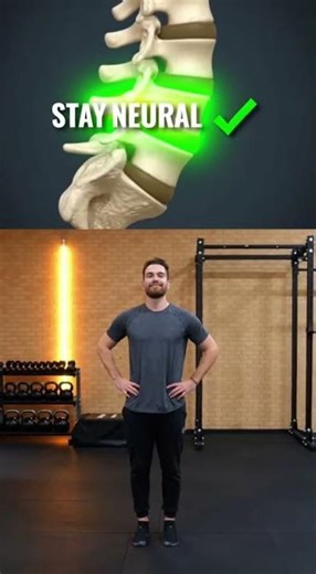 Neutral Spine Explained in 15 Seconds #painrehabb #backpain #physiotherapist
