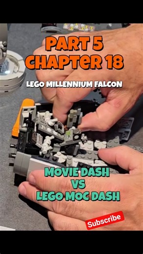 Part 5, chapter 18 Lego MOC Millennium Falcons control panel is rebuilt for minifigs 😀 #lego